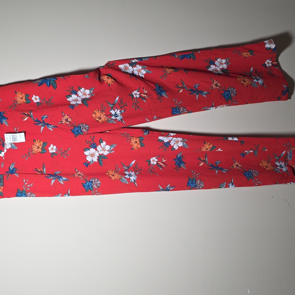 Toxik3 NWT Floral Red Wide Leg Pants